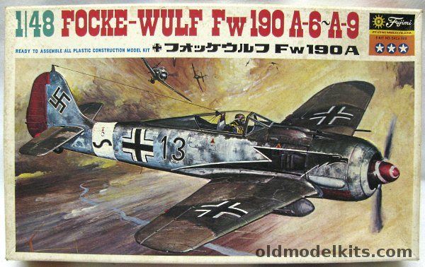Fujimi 1/48 Focke-Wulf FW-190 A-7/R3 - 190 A-7/R1 - 190 A-8/R1 - 190 A-8/R3 - 190 A-8/Trop - 190 A-6/Trop - 190 A-6/R1 - 190 A-6/R3 (also A-9/R1 A-9/R3), 5A13-300 plastic model kit